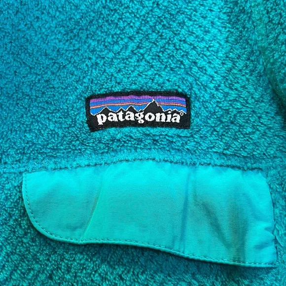 Patagonia Re-Tool Snap- T Aqua Turquoise Fleece Jacket Women’s size S - Picture 2 of 16